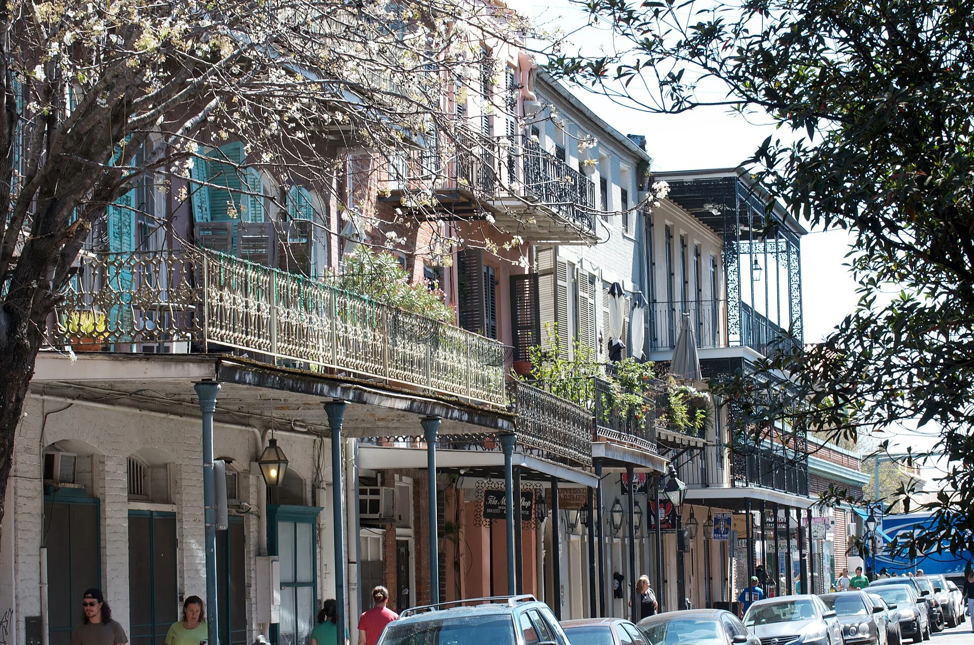 Schmiedeeiserne Balkone im French Quarter von New Orleans