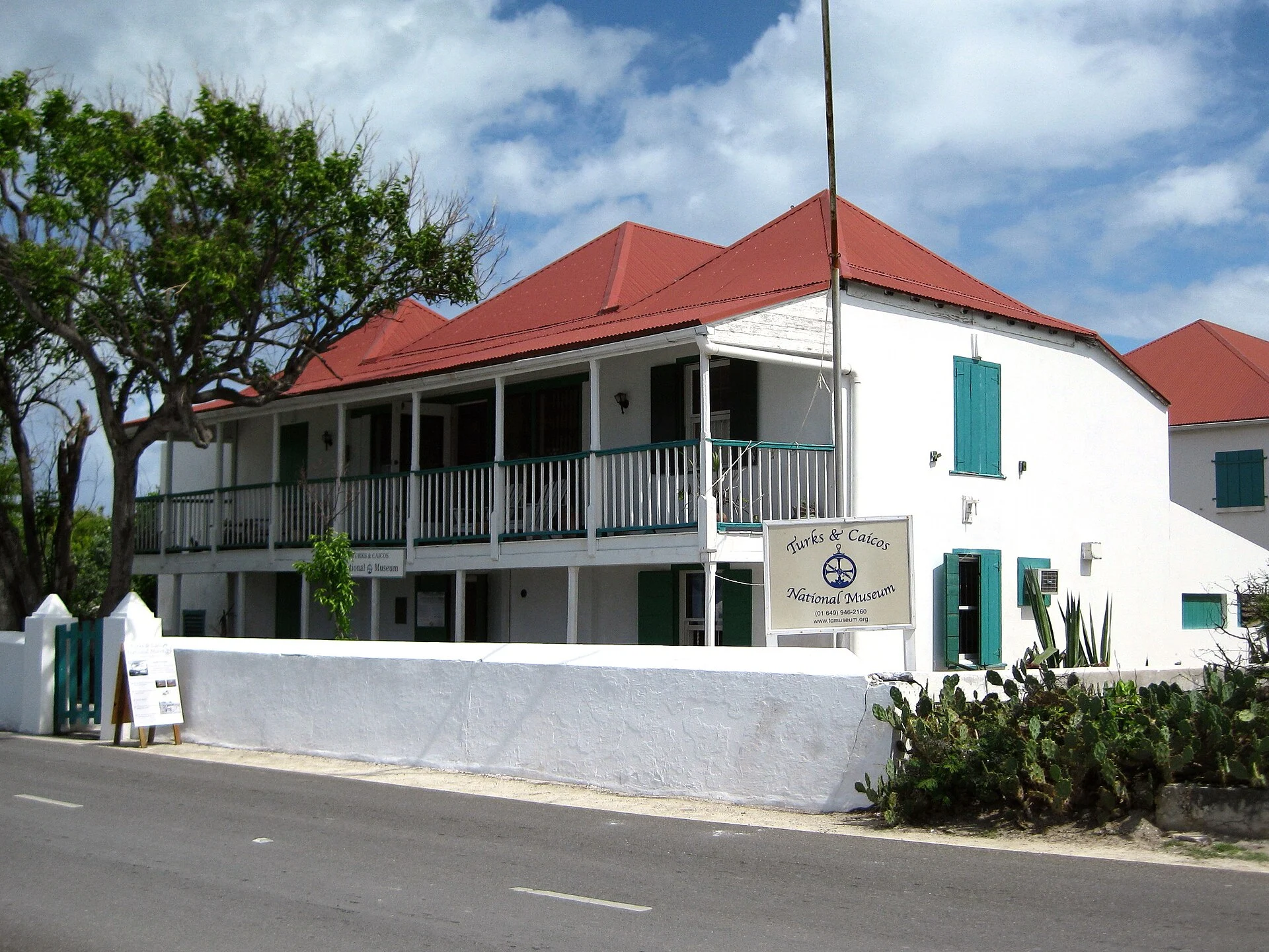 Das Guinep House, Sitz des Nationalmuseums in Cockburn Town