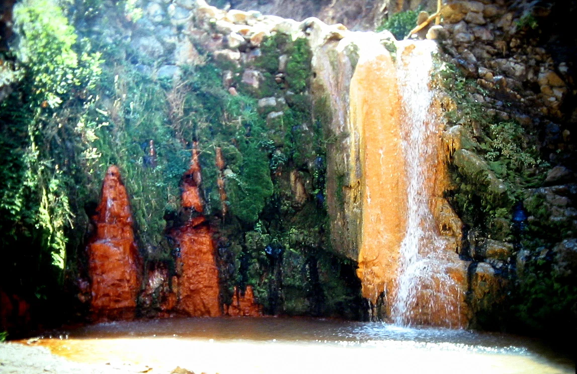 Die Cascada de Colores in der Caldera de Taburiente
