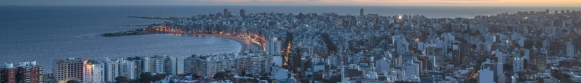 Panorama von Montevideo am Río de la Plata