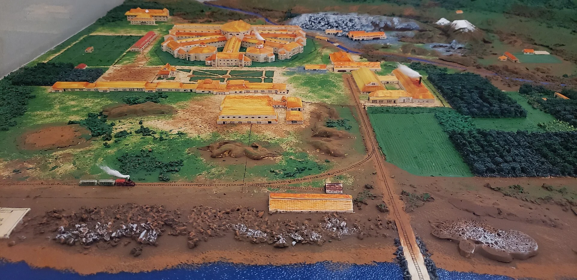Modell der Gefängnisanlage im Museum von Ushuaia