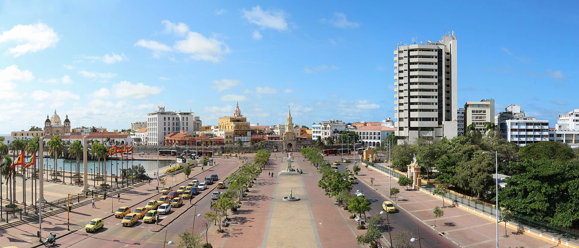 Ein Platz in der Altstadt von Cartagena de Indias