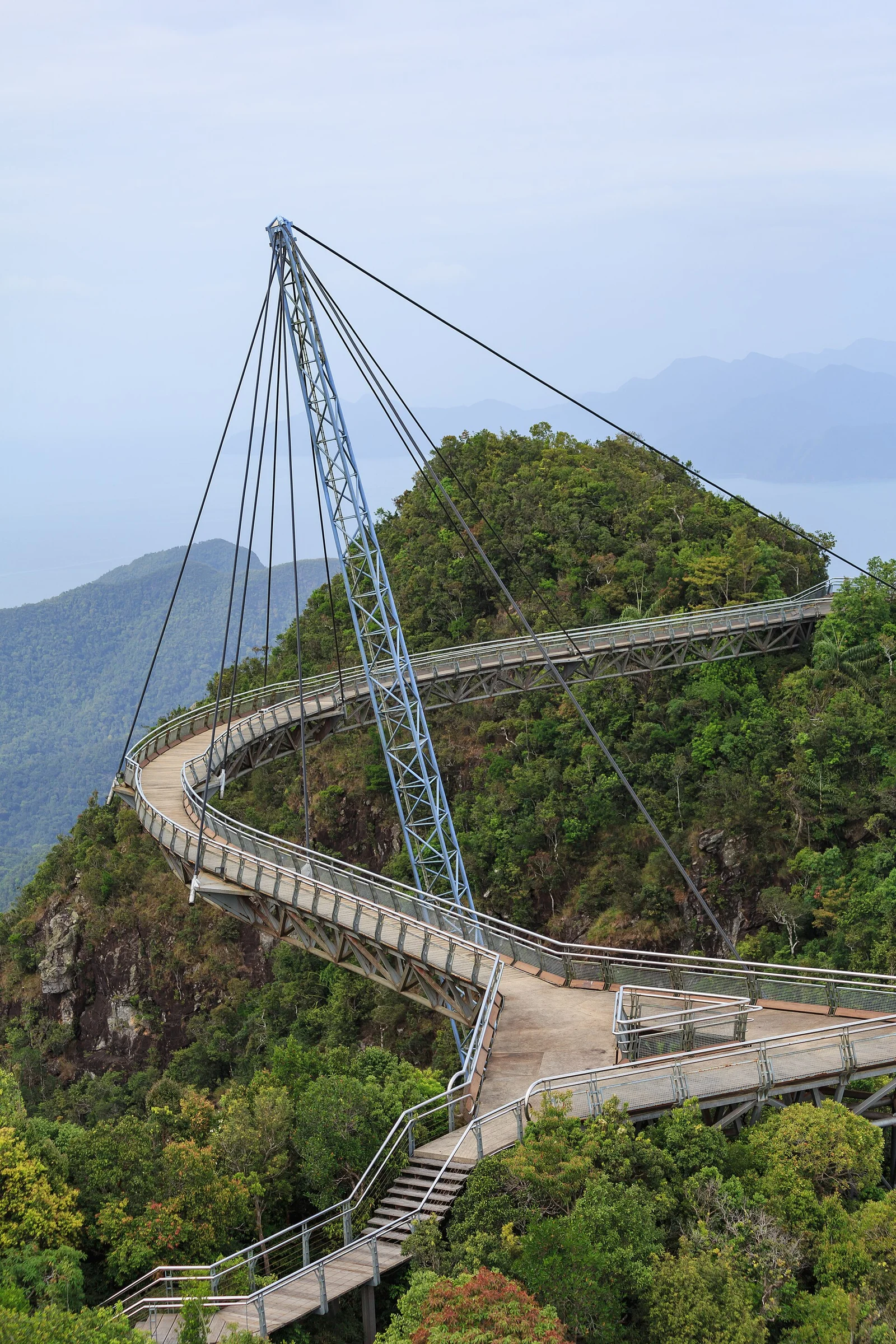 Die Sky Bridge auf Langkawi über der Schlucht
