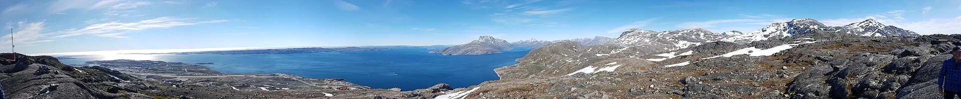 Blick vom Lille Malene über den Nuup Kangerlua