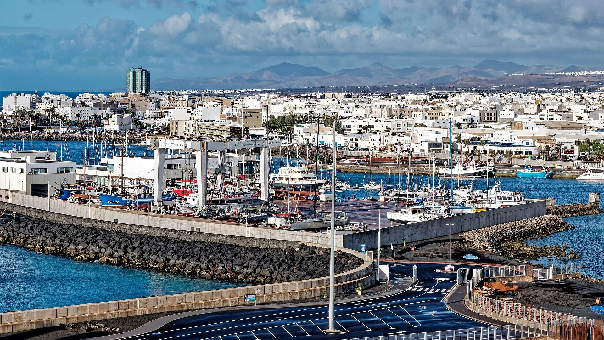 Der Hafen von Arrecife auf Lanzarote