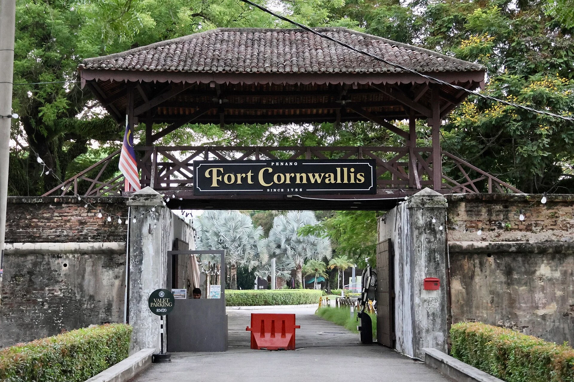 Das Fort Cornwallis am Hafen von George Town