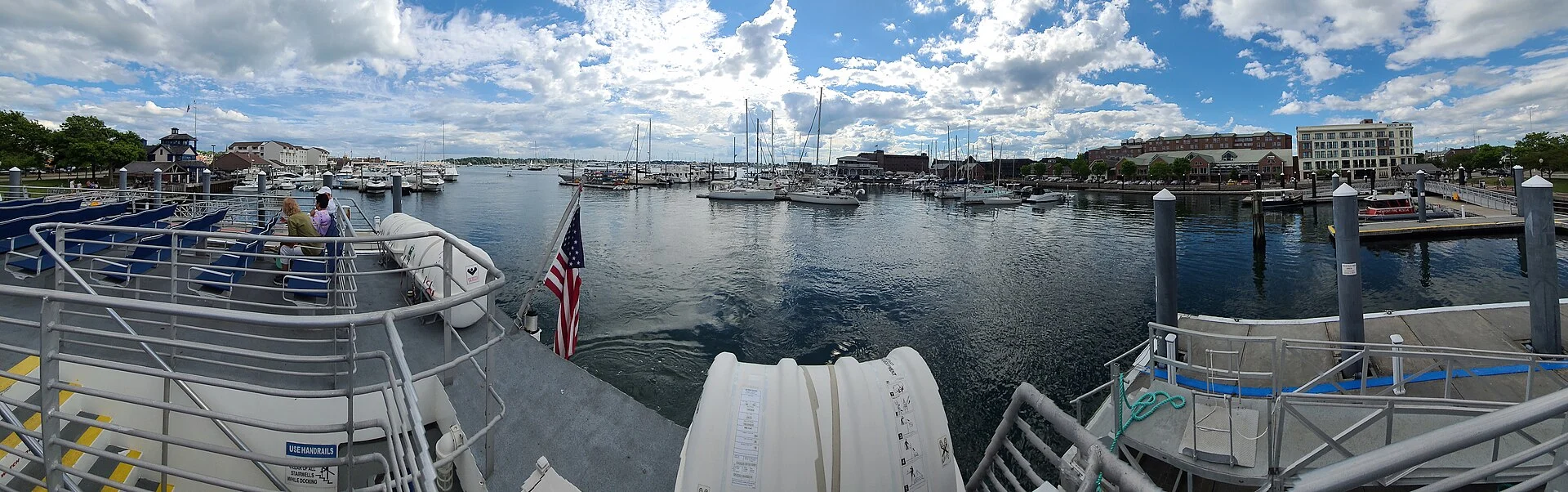 Yachten im Hafen von Newport in Rhode Island