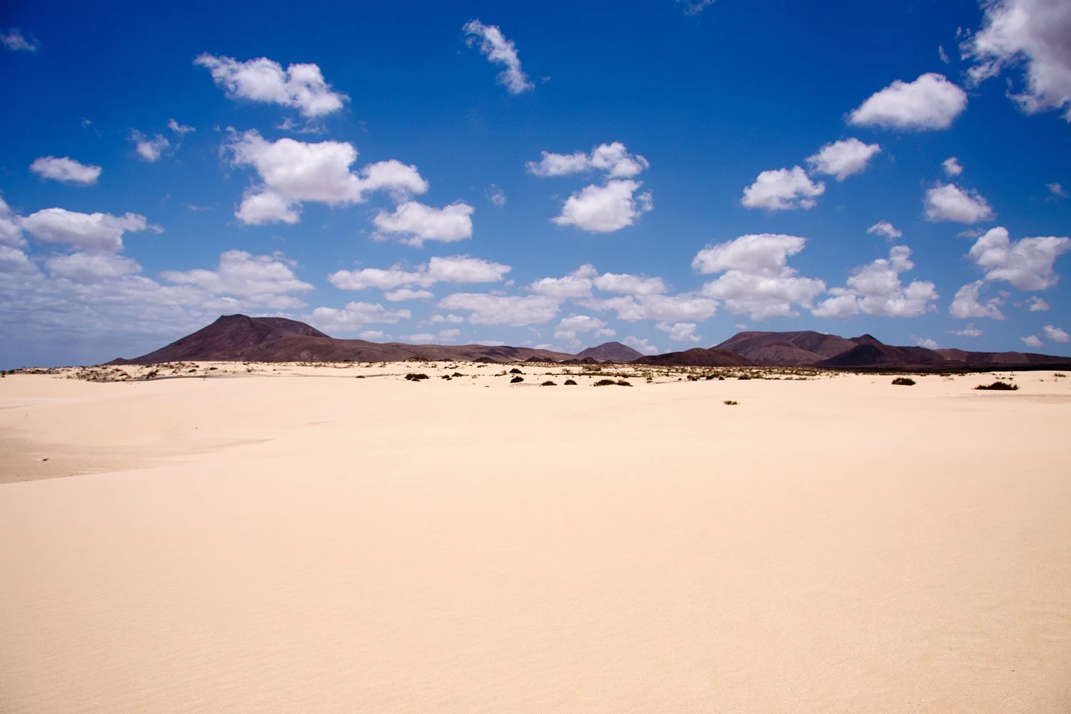 Die Wanderdünen von Corralejo auf Fuerteventura