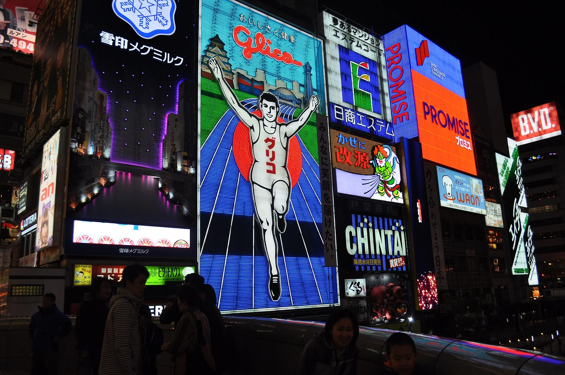 Die Glico-Leuchtreklame am Kanal von Dotonbori
