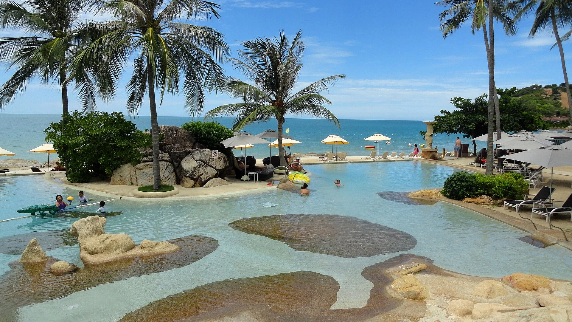 Der Strand von Chaweng auf Ko Samui