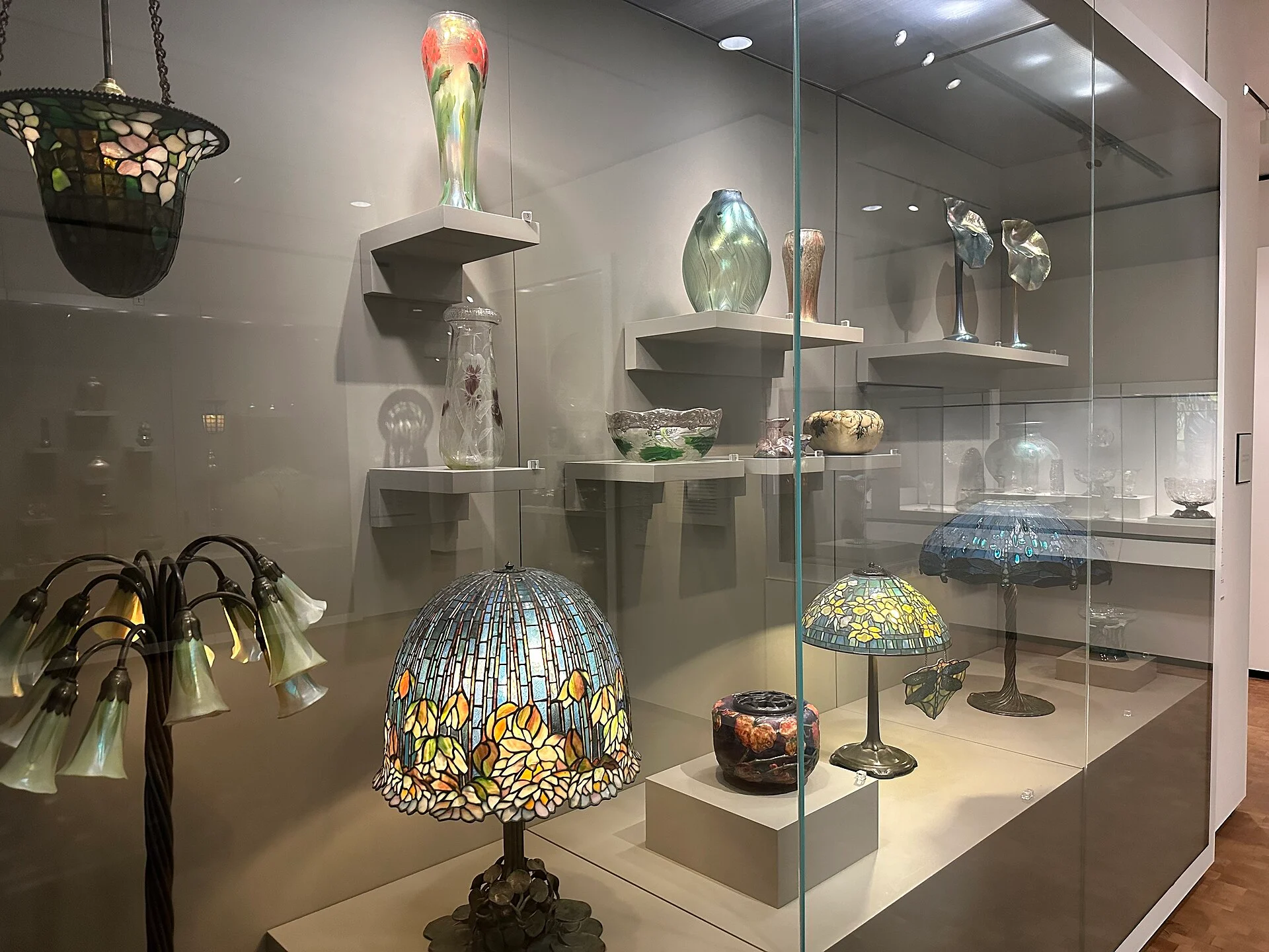 Tiffany-Glas in der Sammlung des Chrysler Museum of Art in Norfolk
