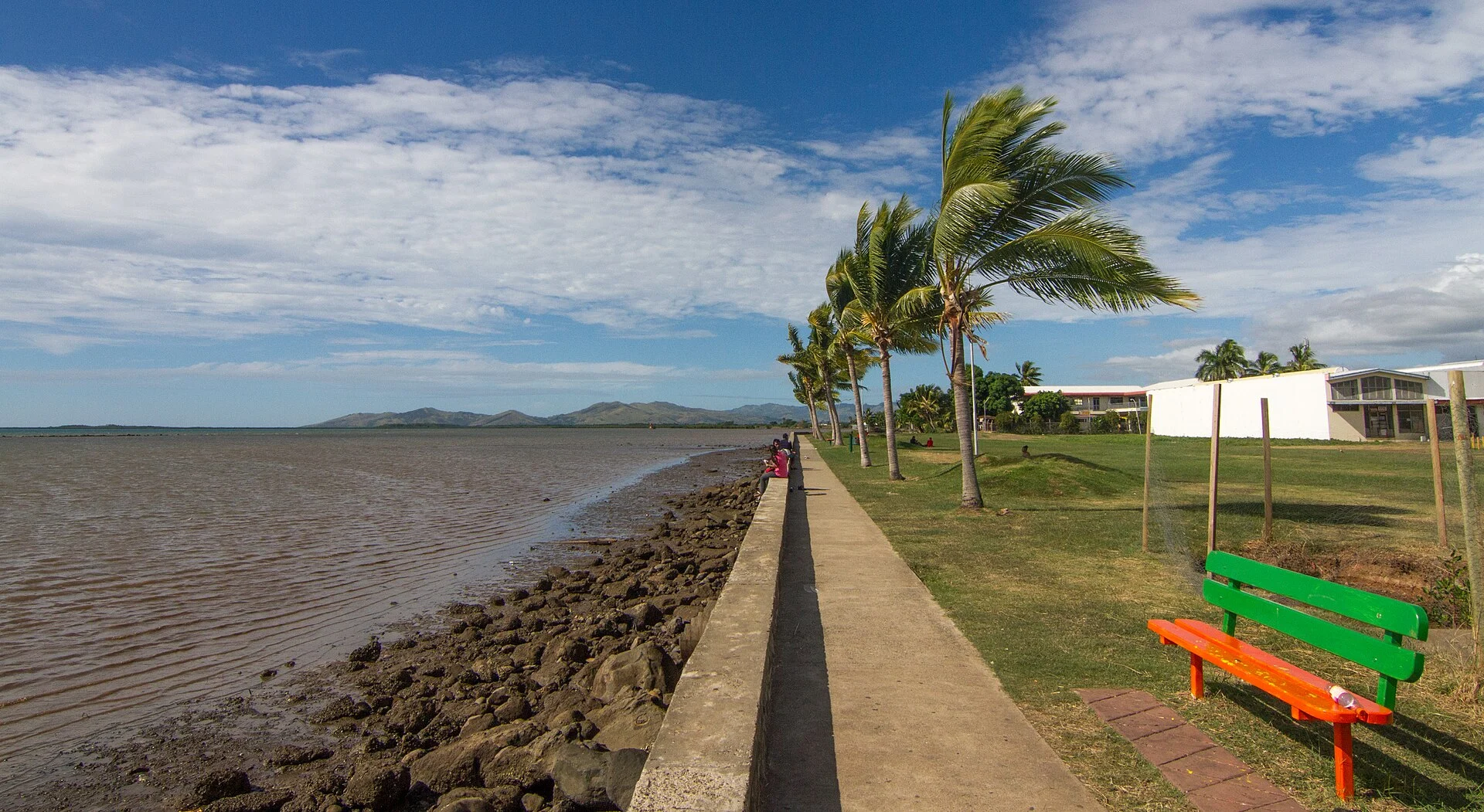 Die Uferpromenade von Lautoka auf Fidschi