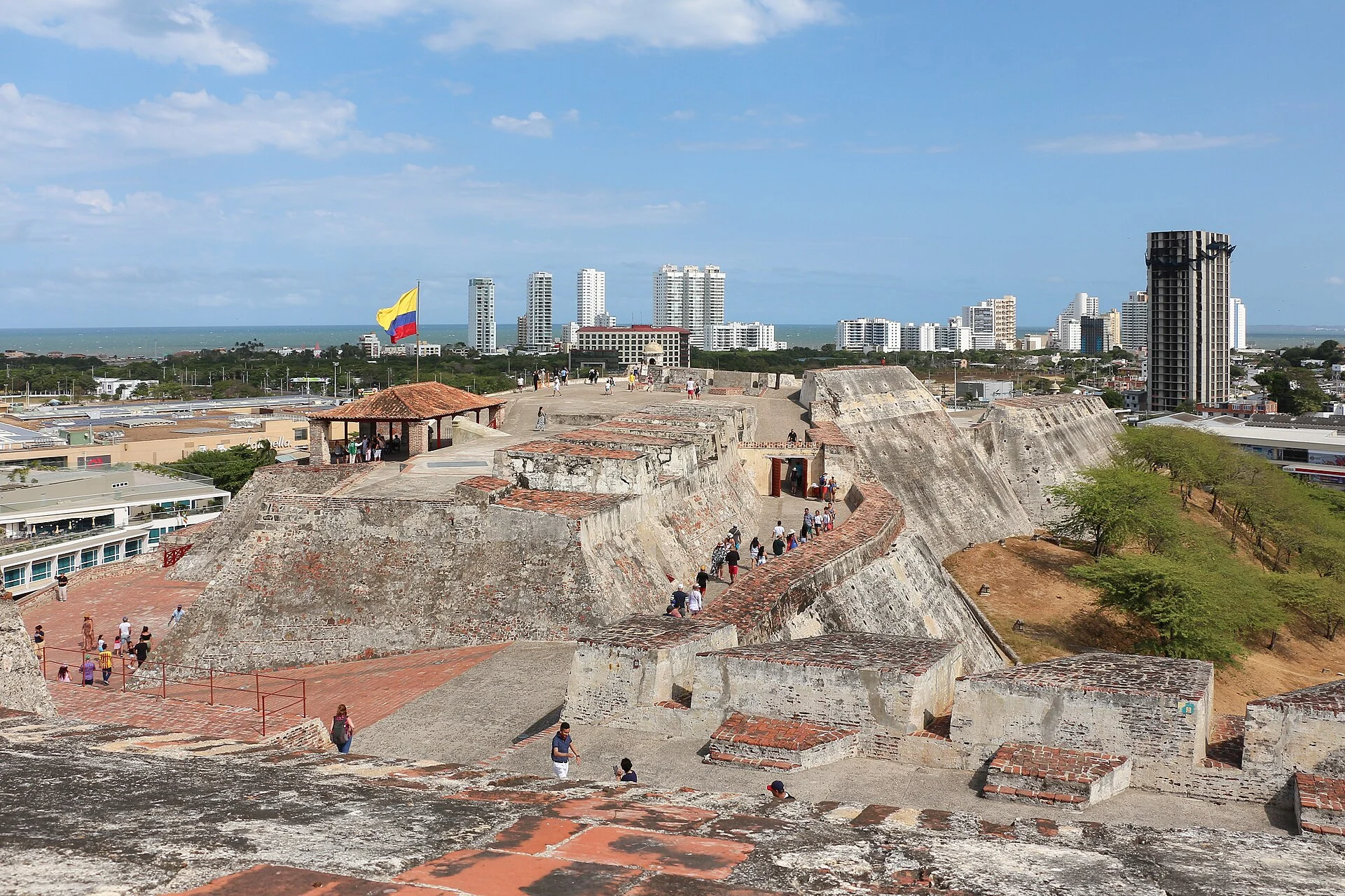 Das Castillo San Felipe de Barajas über Cartagena