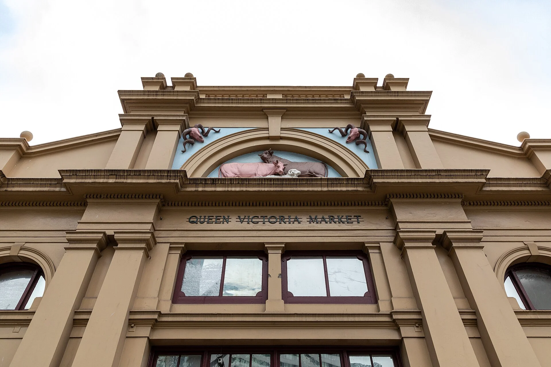 Die Fassade des Queen Victoria Market in Melbourne