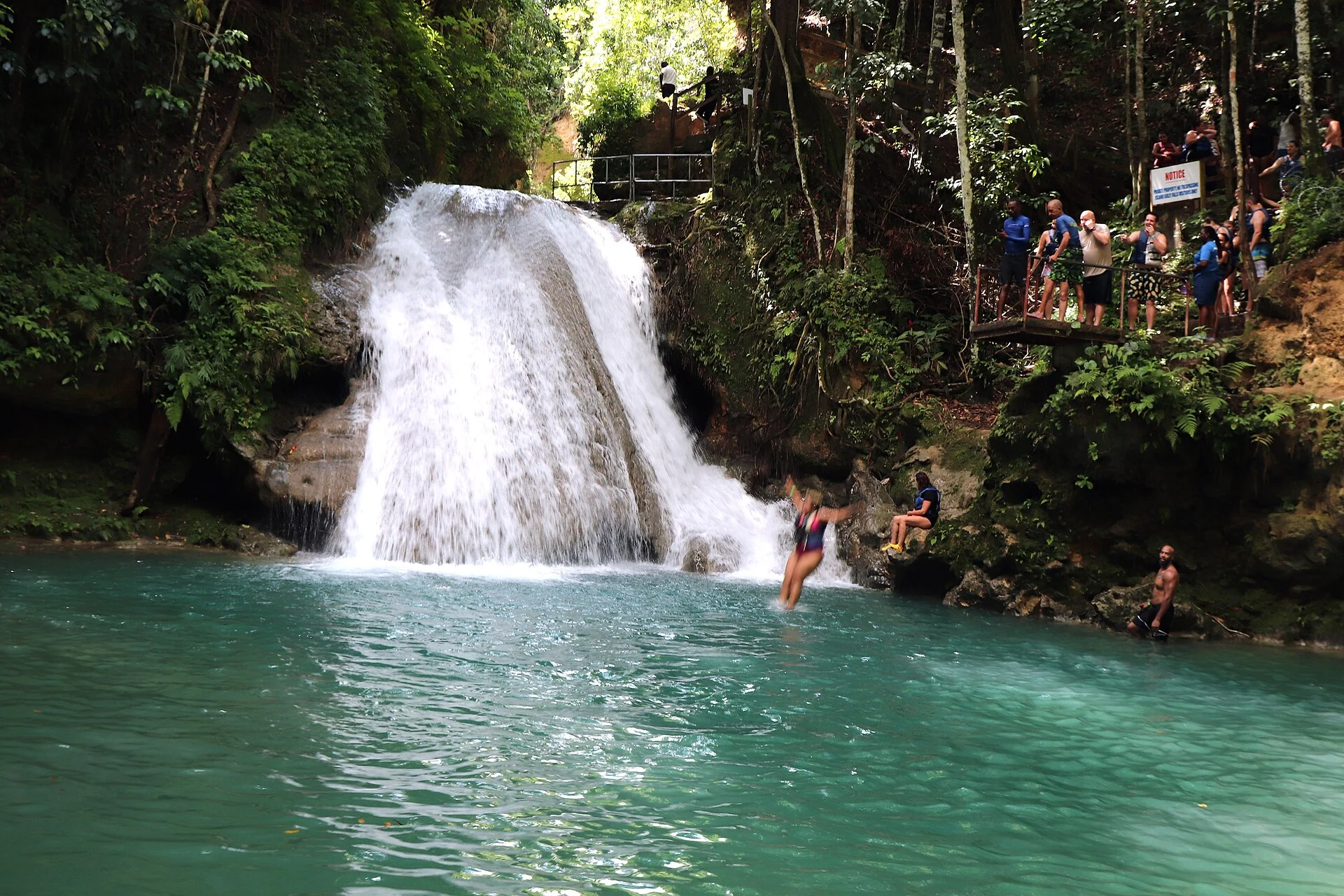 Der Wasserfall am Blue Hole am White River bei Ocho Rios