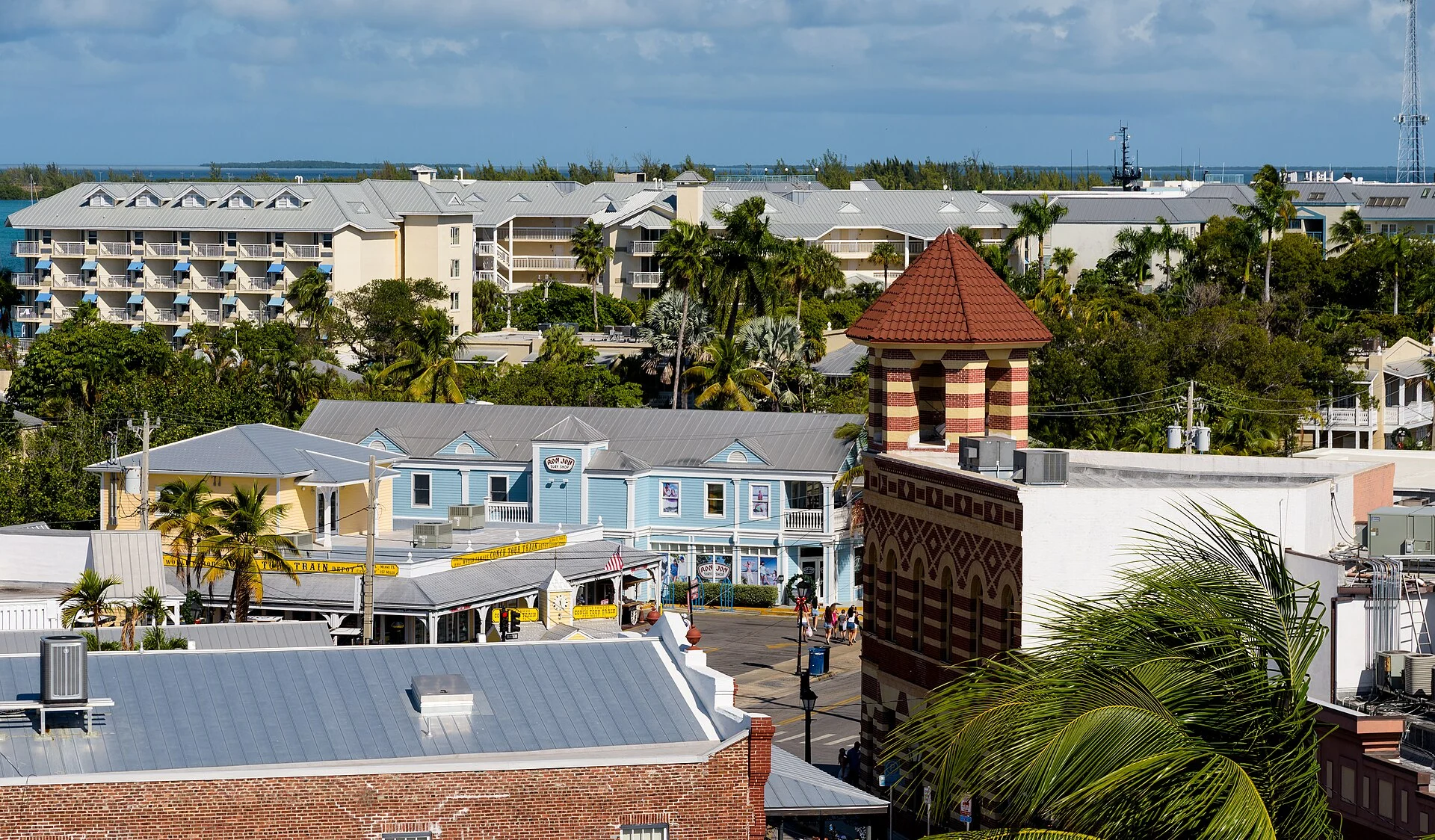 Die Blechdächer der Altstadt von Key West