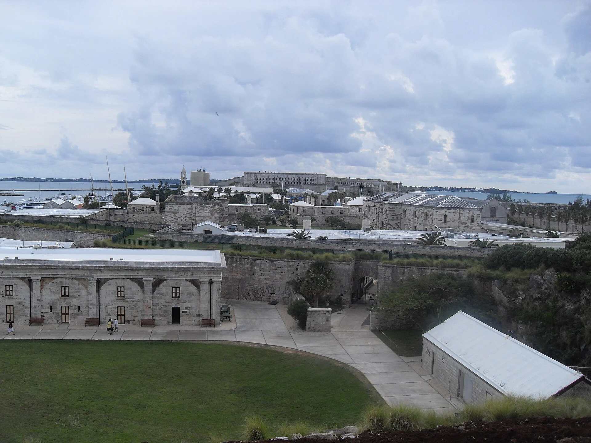 Die Festung des Royal Naval Dockyard auf Bermuda