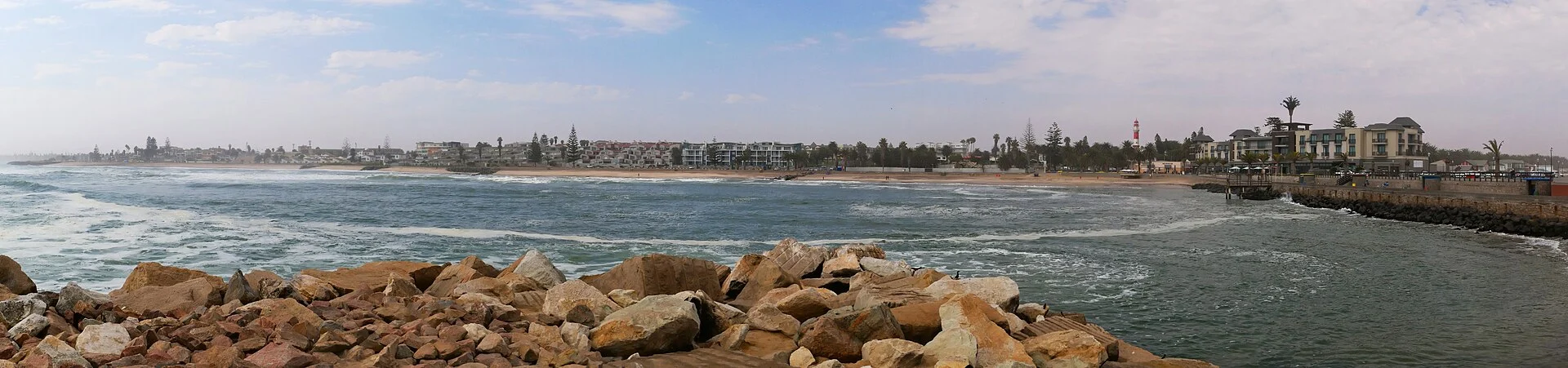 Panorama von Swakopmund von der Mole aus gesehen