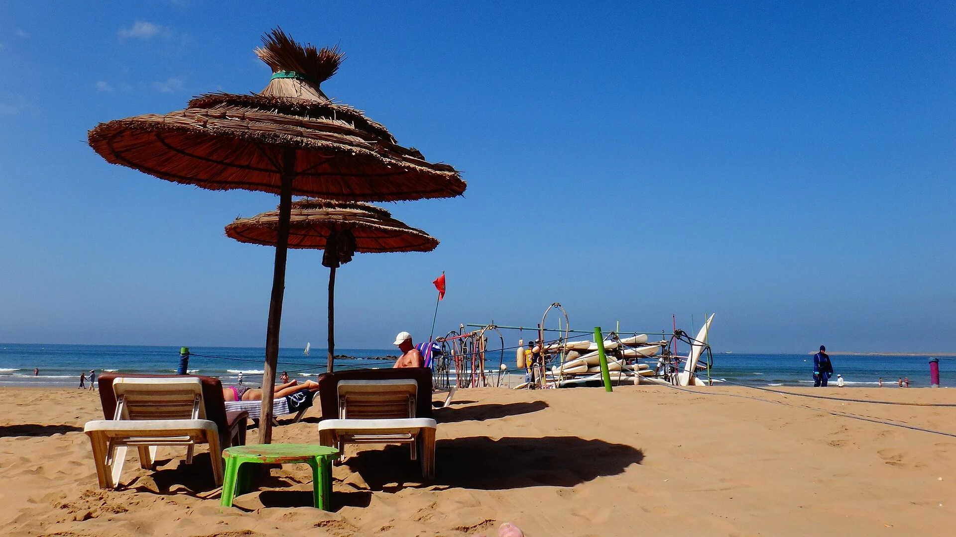 Die Bucht von Agadir mit der Strandpromenade