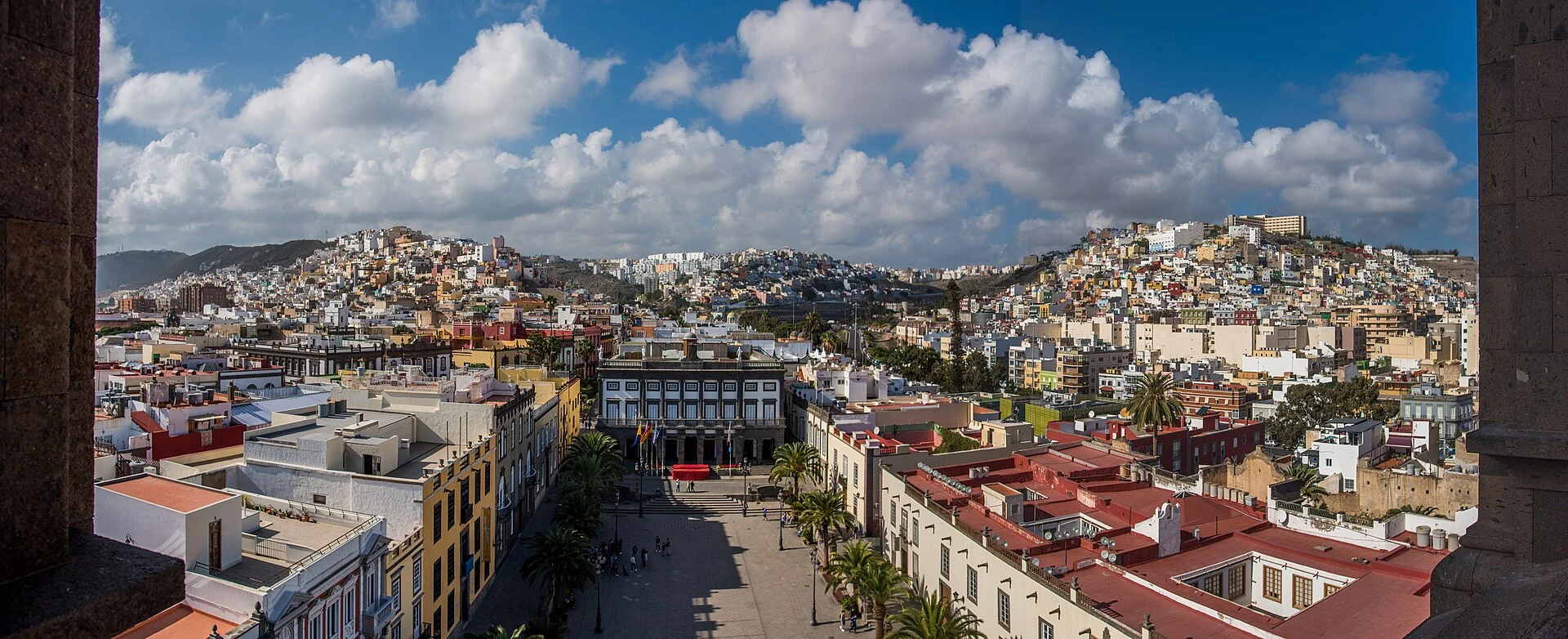 Blick über die Altstadt Vegueta in Las Palmas