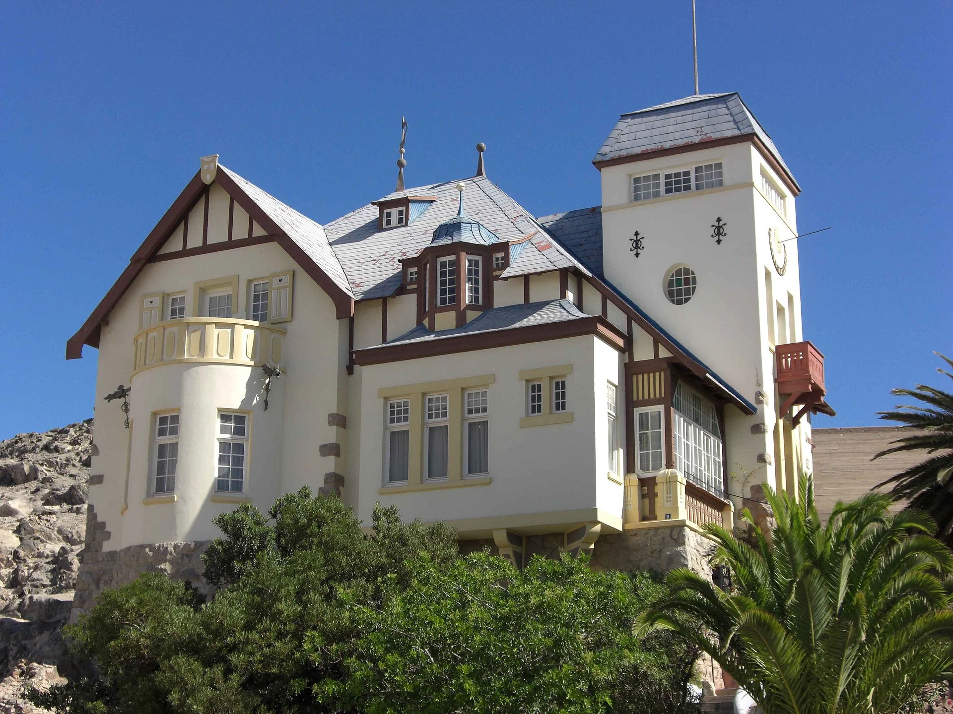 Das Goerkehaus in Lüderitz, eine Jugendstilvilla von 1910