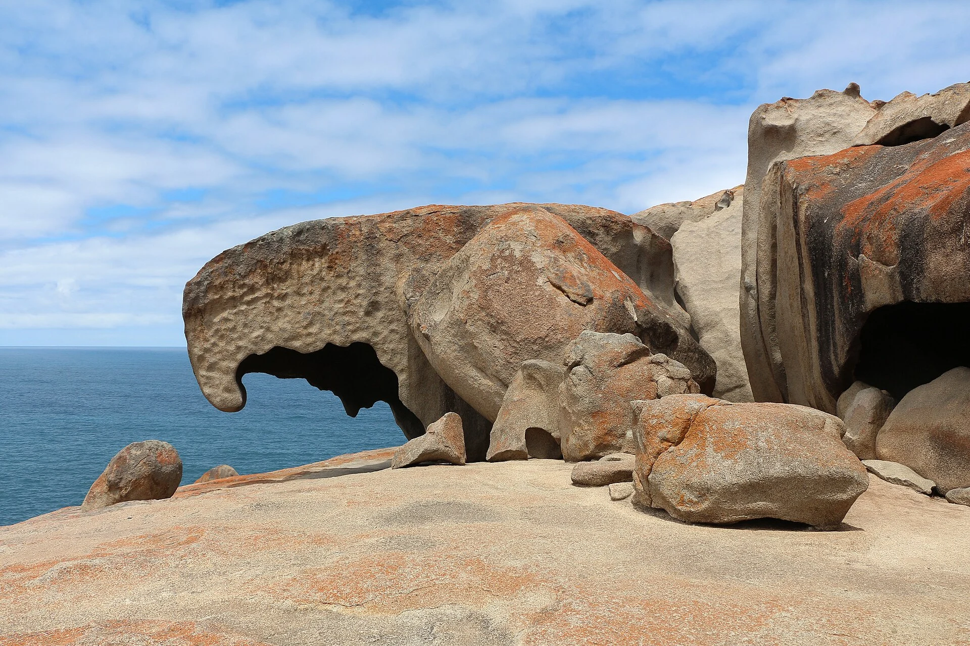 Die Remarkable Rocks über der Küste von Kangaroo Island